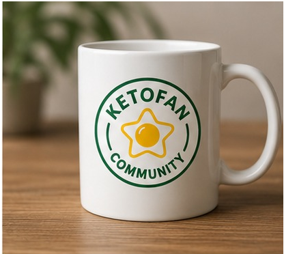 KetoFan Ceramic Mug White