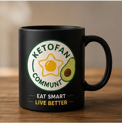 KetoFan Ceramic Mug Black